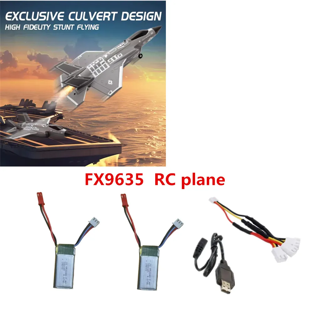 Batterie d'avion FX9635 RC 7.4v 550mAh/lame d'hélice/train d'atterrissage/récepteur/servo/utilisation pour les pièces FX9635