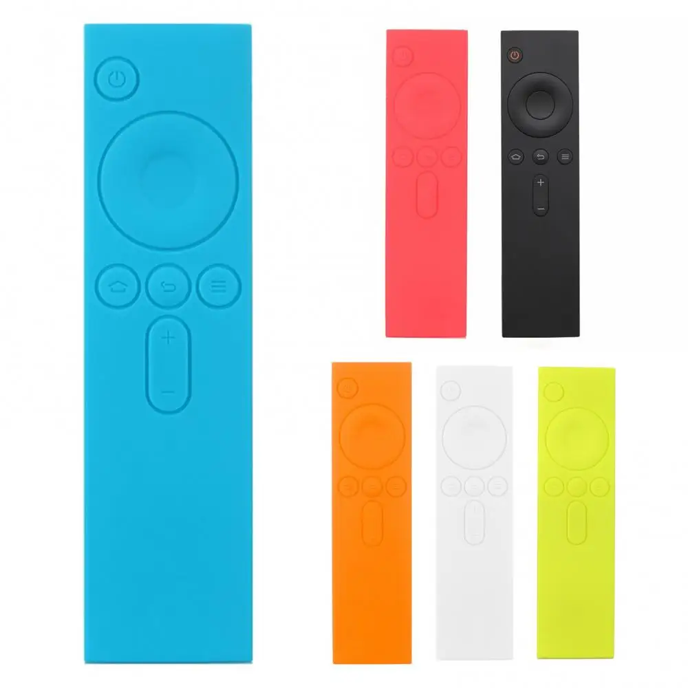 เคสรีโมทเคสป้องกันซิลิโคนแบบนิ่มสำหรับรีโมทคอนโทรล Mi ฝาปิดยางสำหรับรีโมทคอนโทรลกล่องทีวี Mi