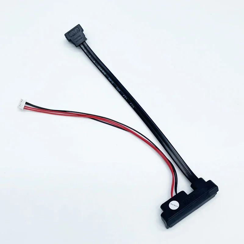 For Intel NUC Modification Cord SSD 22Pin SATA 90 Degree To SATA 7pin Elbow and 5pin 1.25mm Pitch Combo Hard Drive Power Cable