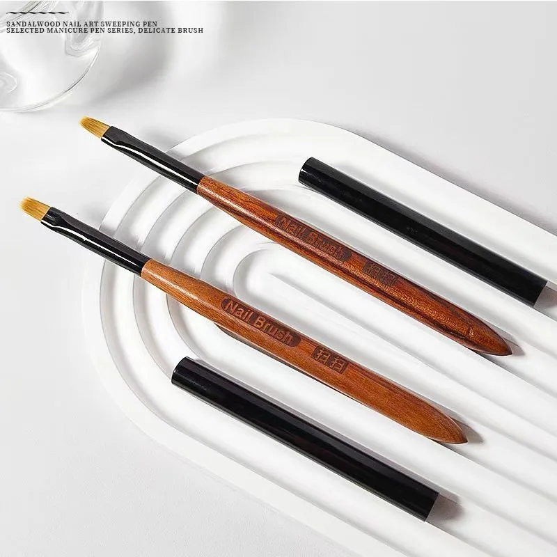 

Новинка, 1 шт., кисть с градиентом для ногтей, французский гель-строитель, тонкая маникюрная кисть, гелевая кисть для дизайна ногтей, кисть для маникюра XJS06