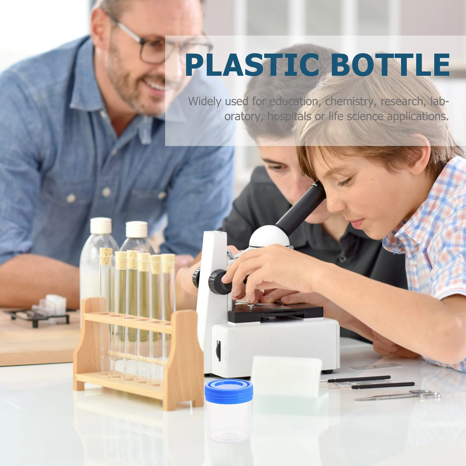 

50pcs Screw Mouth Specimen Cup Leak Proof Medical Sample Container 40Ml Liquid Storage Urine Cup For Laboratory