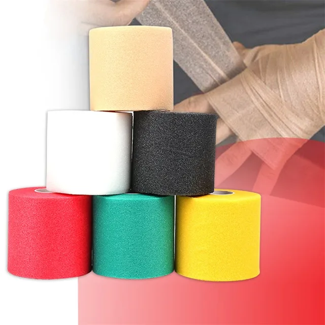 Bandaż piankowy Nakolanniki na łokcie Folia piankowa Underwrap Sportowa owijka do taśmy sportowej Gąbka Folia skórna Samoprzylepna elastyczna