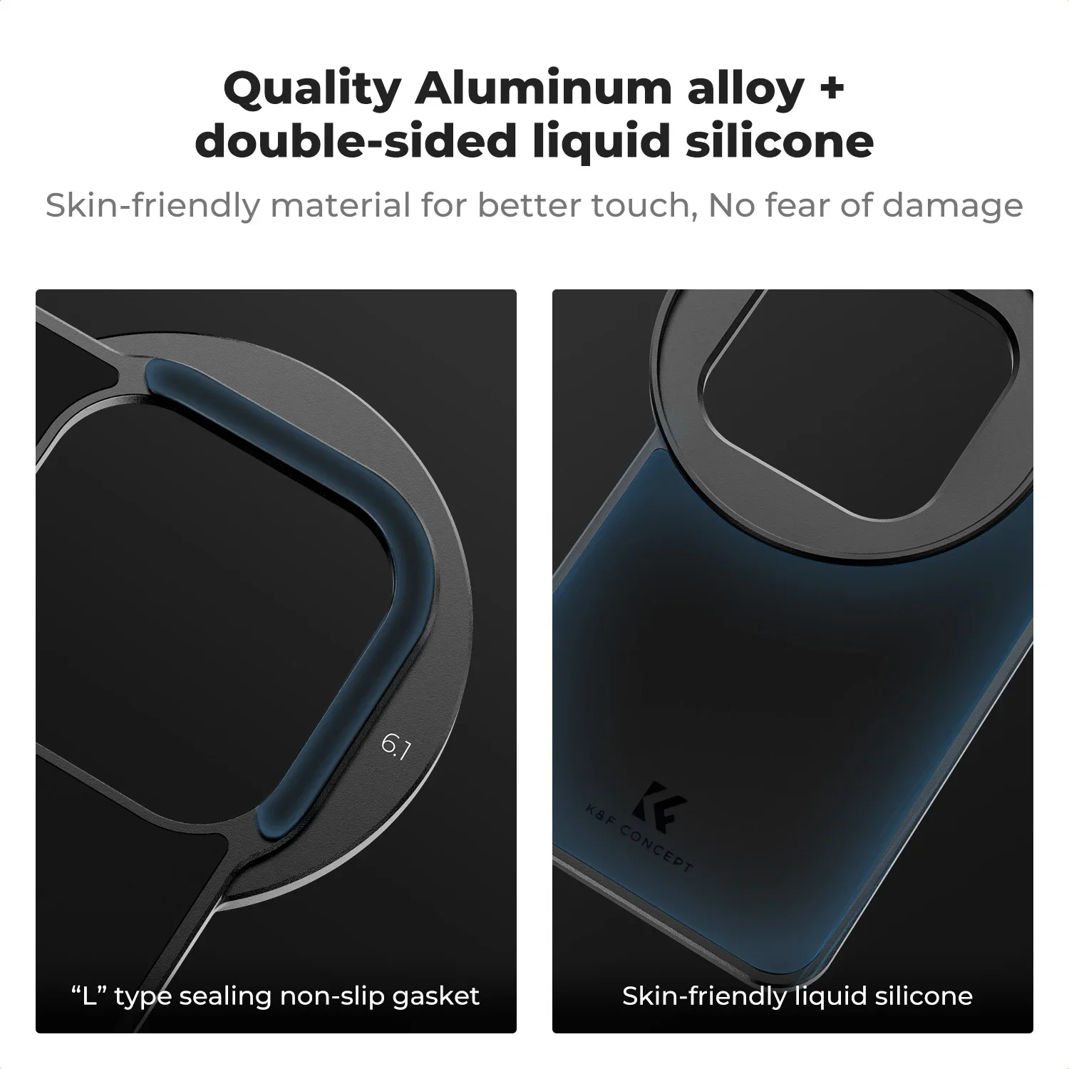 K&F CONCEPT MagSafe محول حامل مرشح عدسة مغناطيسي 6 1 بوصة مع مرشح متغير ND2 إلى ND32 67 مم لـ iPhone16 15 Pro التصوير الفوتوغرافي #4