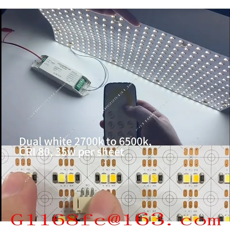 

Design DC24V Dimmable RGBW Wireless Backlit Slate Paper Thin LED Board Light Aluminum PC IP44 Can Cut 490 * 245mm 3000k-6000k