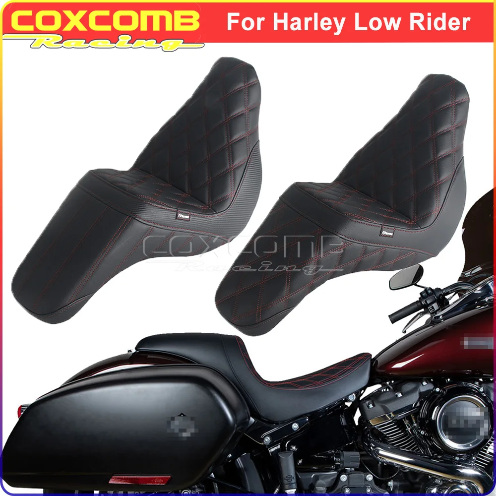 

Motorcycle Soft Seat For Harley Softail Sport Glide FLSB Low Rider S ST FXLR FXLRS FXLRST Leather Rider Driver Seat Cushion Pad