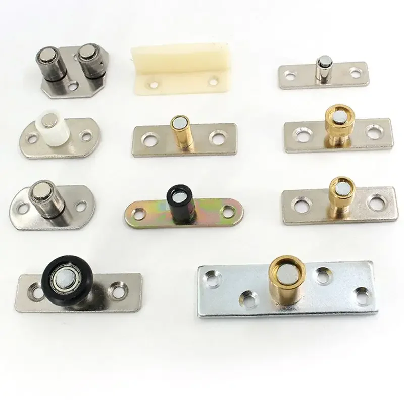1PC Folding Sliding Door Positioner Wooden Door Lower Guide Wheel Pulley Sliding Door Stopper Guide Stopper Moving Door Locator