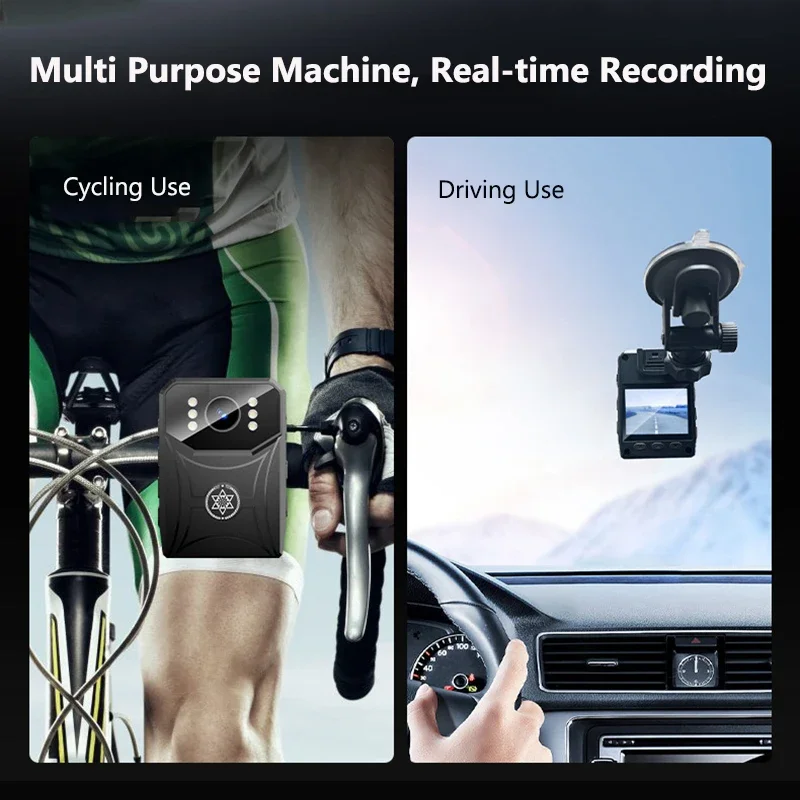 4K Mini Police Camera Outdoor Law Enforcement Recorder WIFI HD Camcorder IR Night Vision Body Camera Portable Body Worn Cam