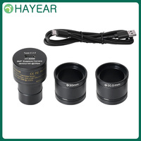 HAYEAR Digital Microscope Camera 8MP 4K USB IMX377 CMOS Electronic Eyepiece Industrial For Biological PCB Reparing Telescope