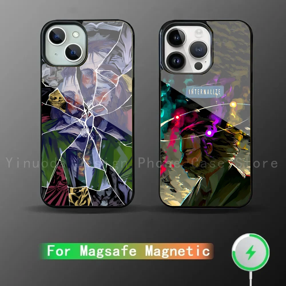 Disco Elysium Video Game Art Phone Case Strong Magnetic For IPhone 16 15 14 13 Pro Max 11 12 Mini Alex Mirror For Magsafe Wirele