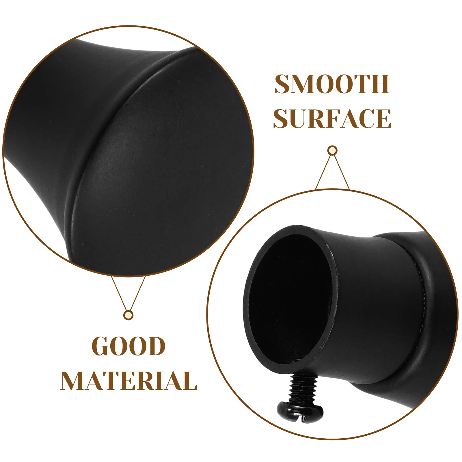 2pcs Curtain Rod Finials Iron End Caps For Window Drapery Rods Modern Home Office Decorative Fitting Hardware Accessory