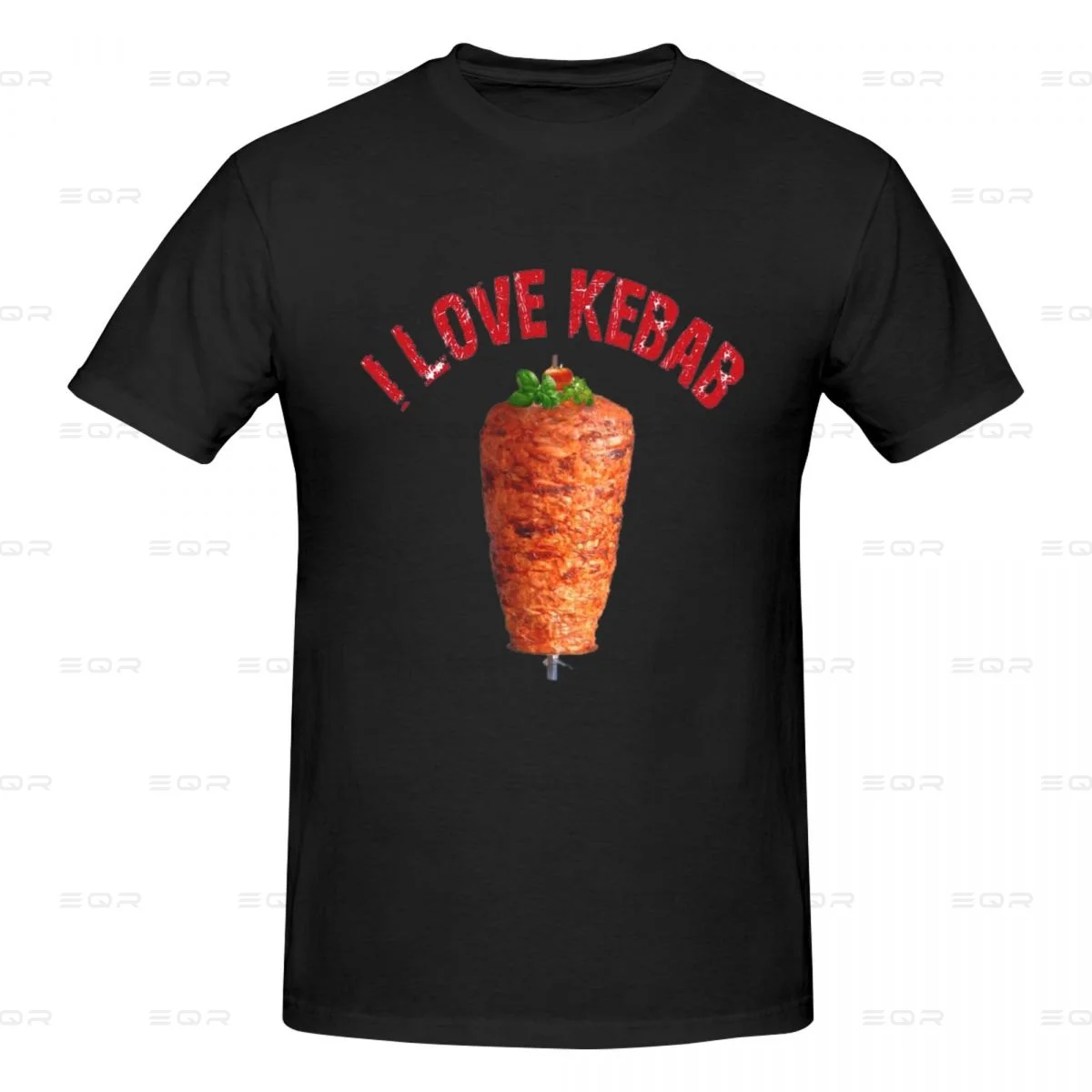 I Love Doner Kebab 1 Men's round neck T-shirt,ins style,Novelty all the year round Gift