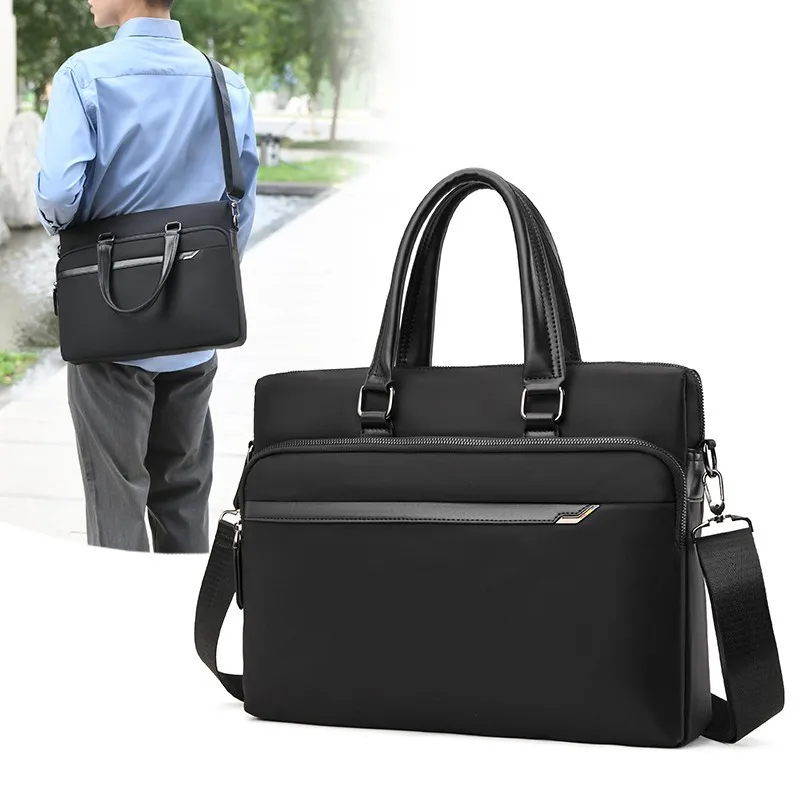 New Model Business Men's Portable Briefcase - Multi-functional Waterproof Computer Bag - Stylish Large Capacity Shoulder Bag