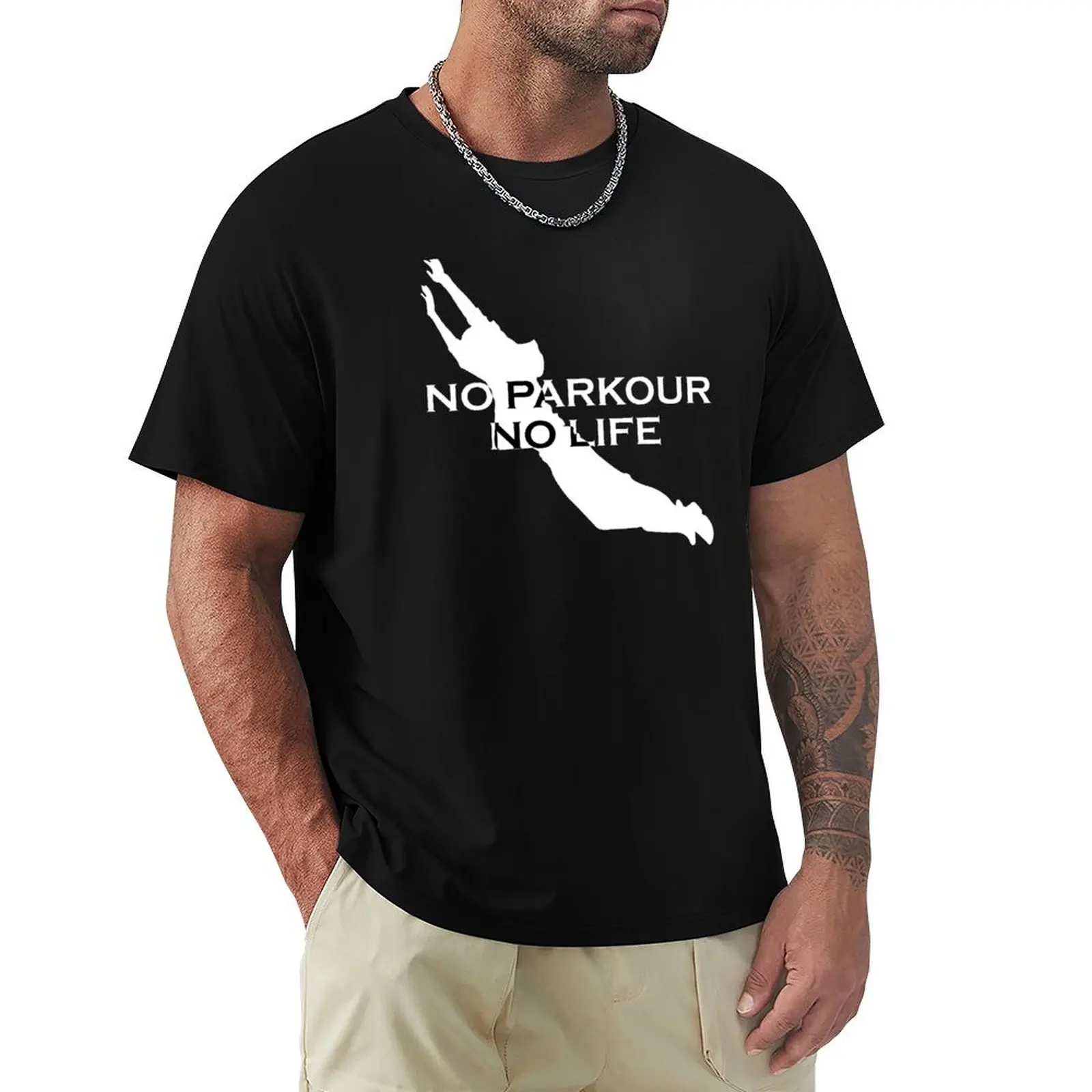 

No Parkour No Life T-Shirt custom shirt T-shirts man hippie clothes summer shirt Short sleeve tee men