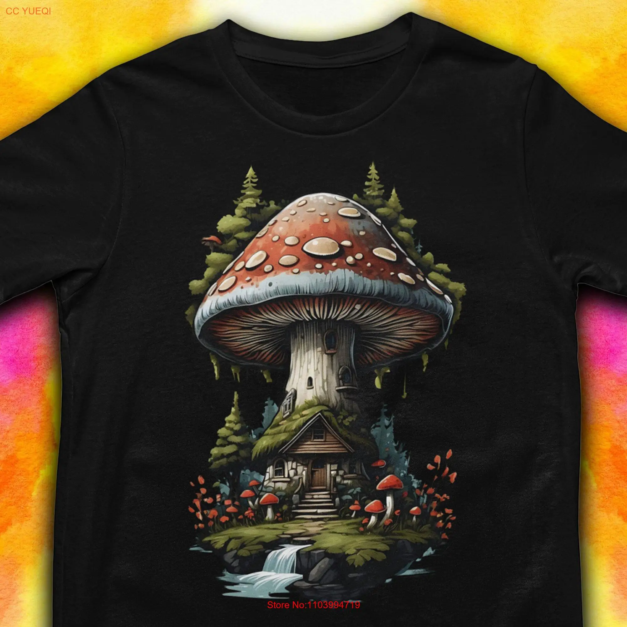 

Футболка с грибами ArT в стиле бохо, западная большая сестра, рождение, моя первая гордость, потрясающий папа с длинными или короткими рукавами