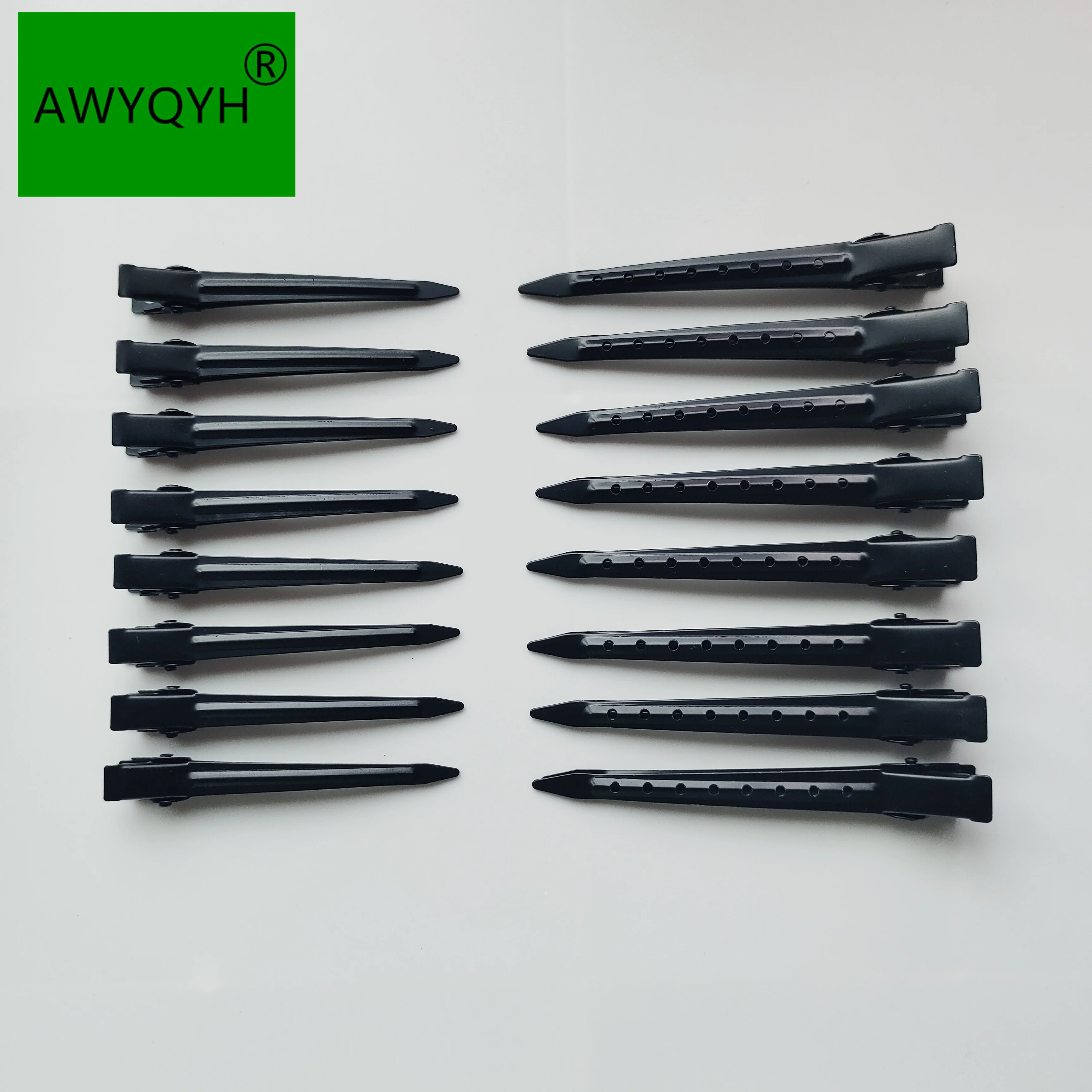 10pcs Professional Salon metal hair extensions section snap clips hair salon equipment accessories tools