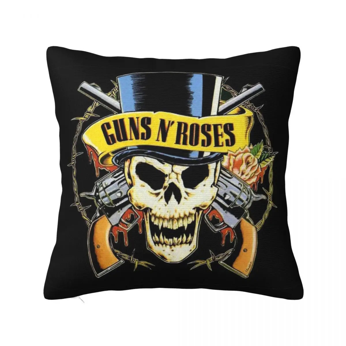 

Guns N Roses Anime Pillowcase Soft Polyester Cushion Cover Decor Cartoon Pillow Case Cover Home Drop Shipping 18"