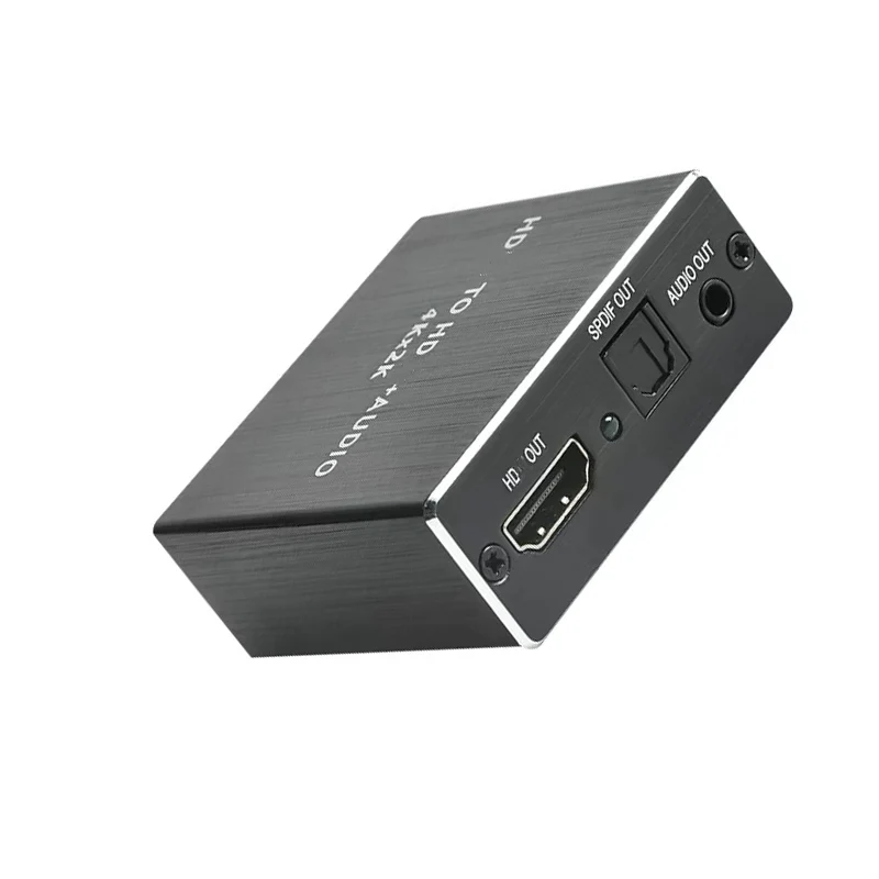 Mini Splitter with Optical TOSLINK SPDIF+3.5mm Stereo Audio Extractor Converter Audio Splitter HDMI-compatible Splitter