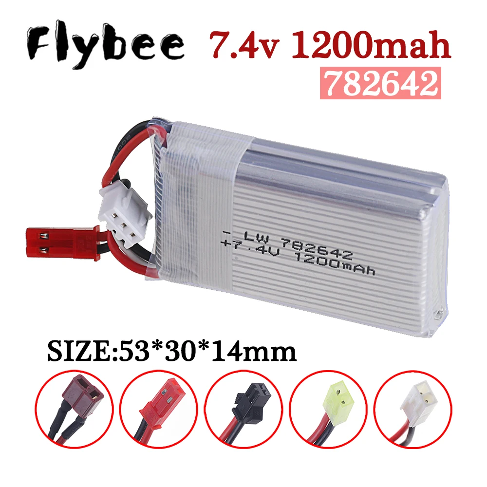 7.4V 2S 1200Mah 25C…