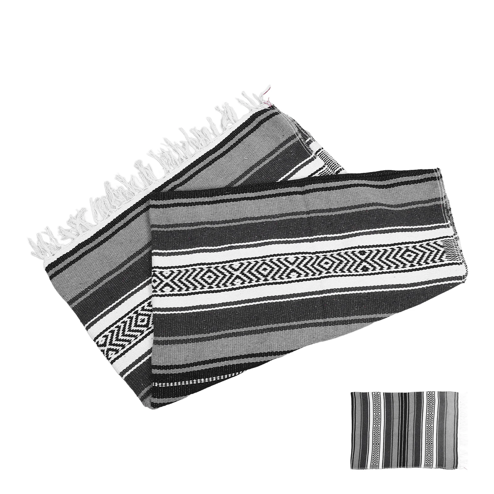 

Mexican Blanket Jacquard Shawl Woven Blanket Sofa Blended Cape Yoga Mat Vibrant Polyester Cotton Living Room Bedroom Office Car
