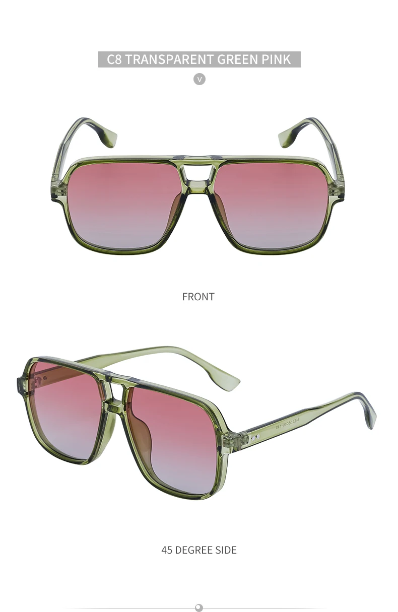 Vintage Rechteckige Sonnenbrille 2026 Luxusmarken-Designer Retro Rechteckige Sonnenbrillen für Herren Modische Quadratische Schattierungen Eyewear – Detail 20
