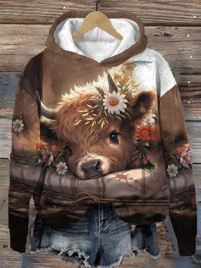 New Autumn Winter Sweatshirts Animal Cow 3d Print Hoodie Men Women Fashion Oversized Hoodies Sweatshirt Ladies Coat Animal