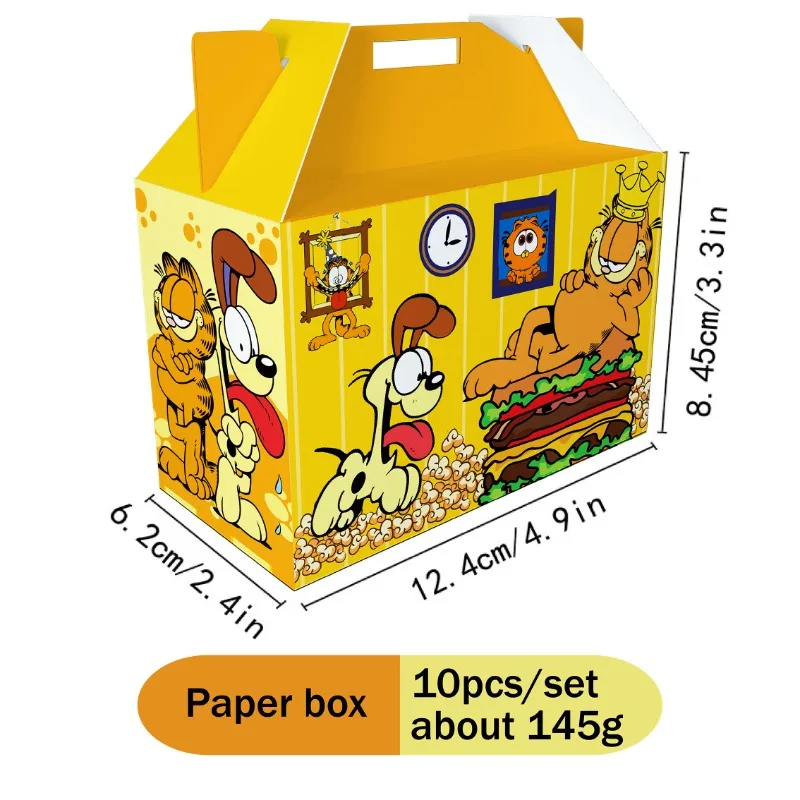 Cute Fat Cat Odie Theme Party Supplies Candy Box Baby Shower Birthday Party Decor Cartoon Candy Bag Kids Birthday Paper Gift Box