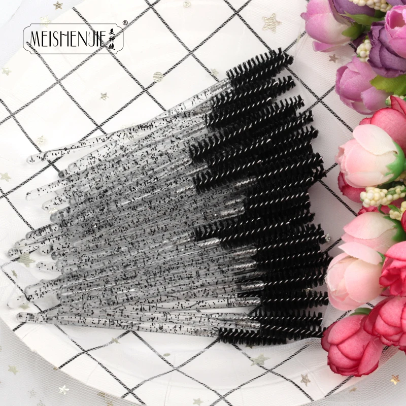 250 Pcs Eyelash Extension Brushes Disposable Eyebrow brush Mascara Wand Applicator Spoolers Eye Lashes Cosmetic Brusher tools