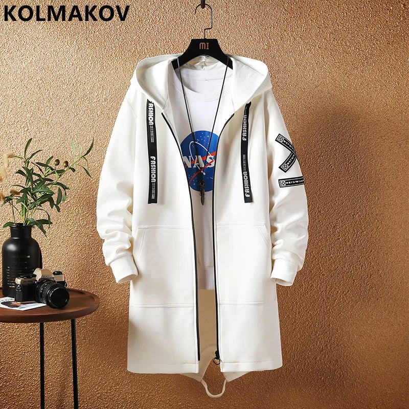 2023 Spring and Autumn New Men\'s Classic Fashion In The Long Windbreaker Men\'s Casual Loose Large Size High-Quality Coat M-5XL