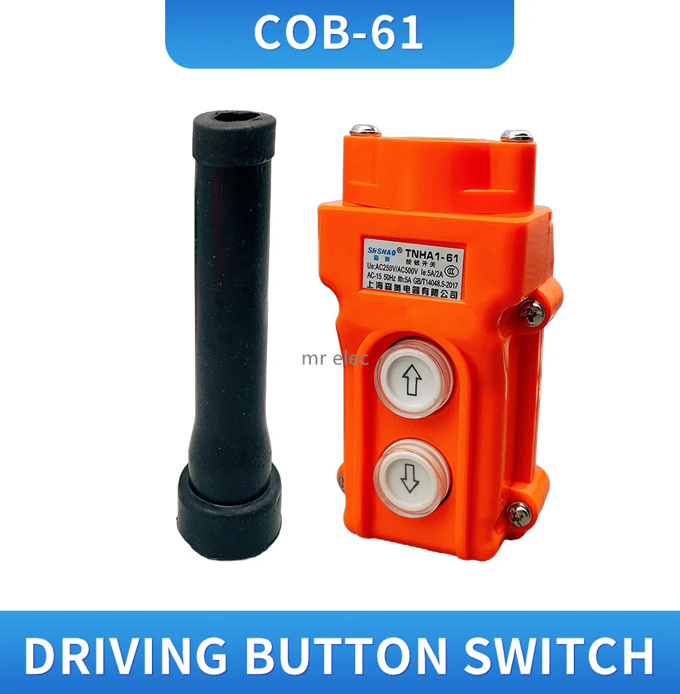 COB-61 Water Proof Hoist Crane Pendant Up Down Station Pushbutton Switch COB-61