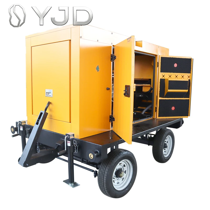 Construction Site Emergency Power Supply 125KVA Silent diesel Generator Set, Three-phase AC Mobile Silent Generator 100KW