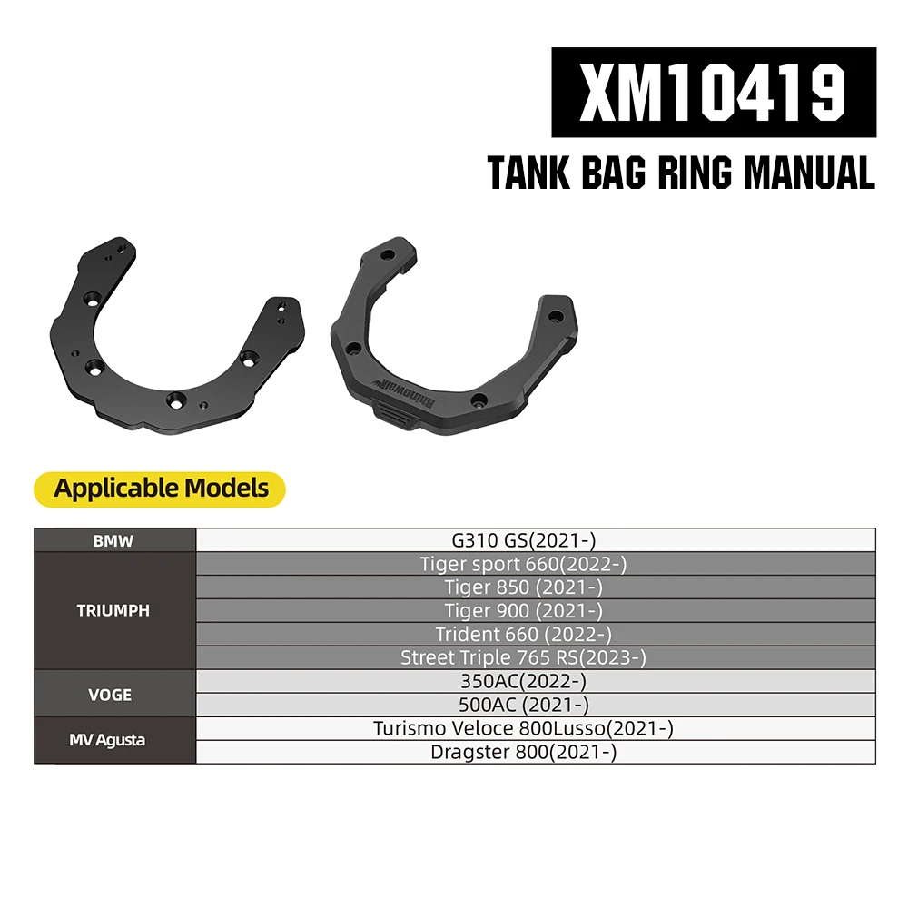 Rhinowalk Motorfiets Waterdichte Tank Opbergtas Magnetische Snelkoppeling Fietsaccessoires Voor CFMOTO 450 MT Kawasaki VOGE BMW