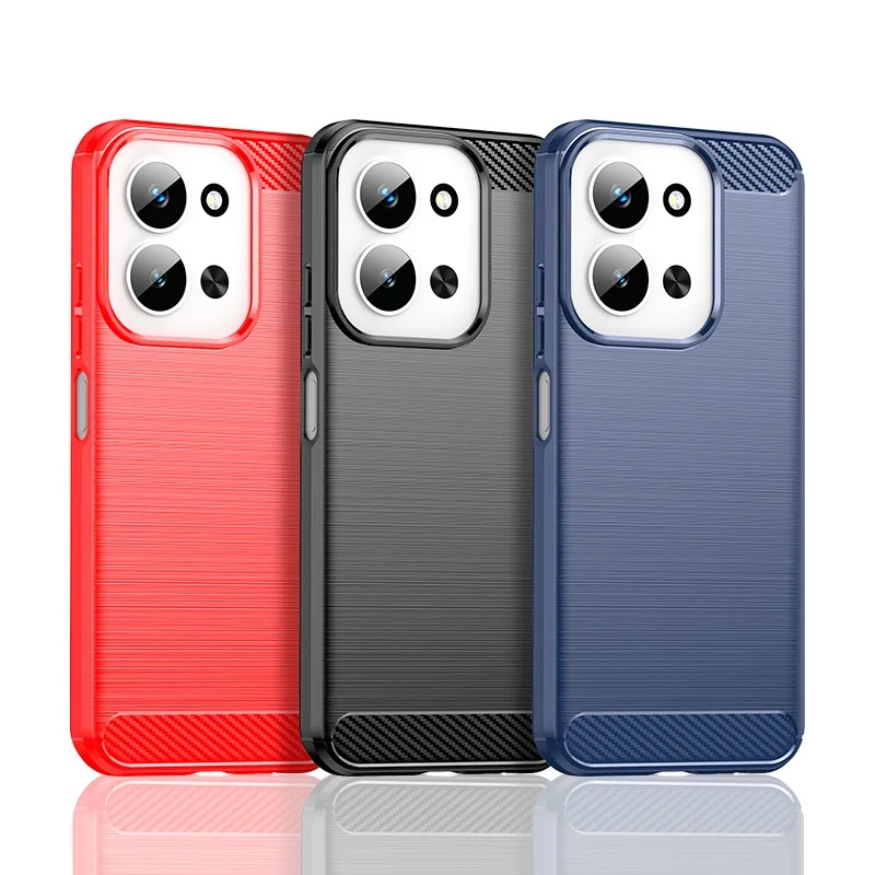 

For Cover Xiaomi Redmi 15C Case Redmi 15C Capas Shockproof Armor Protective Phone Bumper TPU Soft Carbon Fibre Fundas Redmi 15C