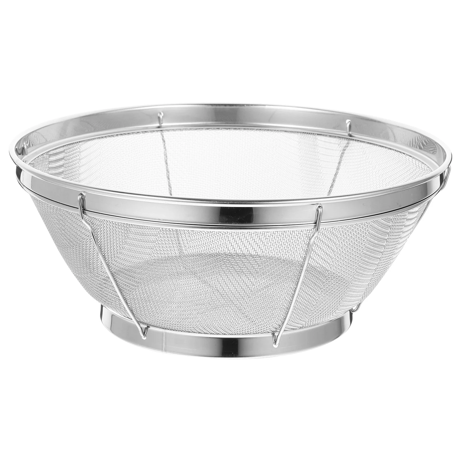 Pasta Stainless Steel Rice Washing Sieve Fine Mesh Basket Vegetable Drain Filter Screen Draining Strainer Large Metal