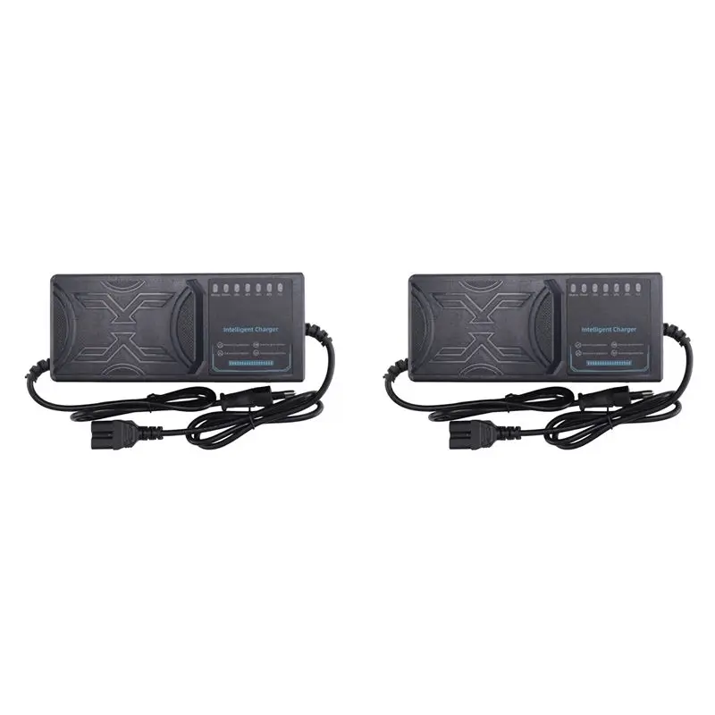 

2X 48V 20AH Electric Vehicle 7 Light Display Power Display Current Leakage Protection/Full Pulse EU Plug