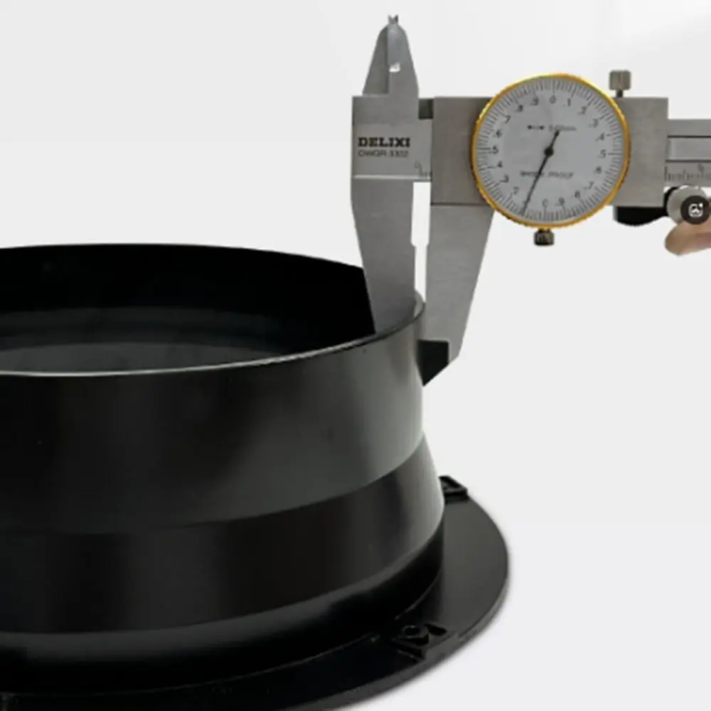 Portable ABS Exhaust Duct Connector Flange Round Black Bevel Flange Adapter 50-160mm Air Vent Duct Flange Kitchen