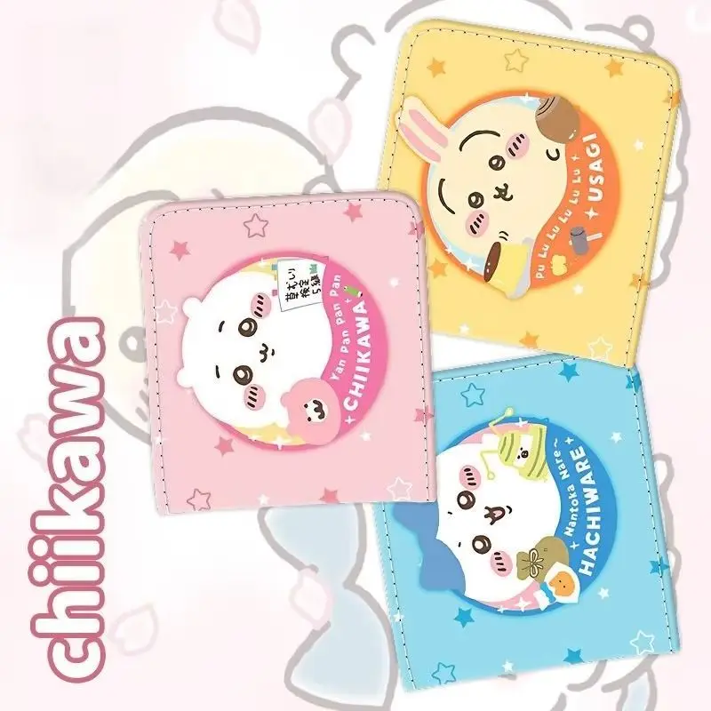 

New Chiikawa Hachiware Usagi Kawaii Anime Cartoon Wallet Student Portable Leather Fashion Coin Purse Card Holder Gifts for Girls
