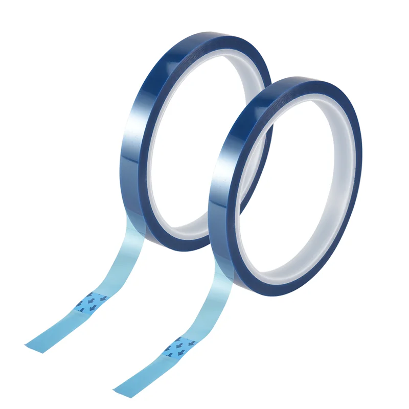 2 Rolls 10Mmx33m(108Ft) Blue Heat Tape Heat Transfer Tape For Heat Sublimation Press No Residue And Heat Transfer Vinyl