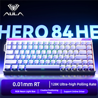 AULA HERO84 8K Magnetic Keyboard 0.01mm Rapid Trigger Full Keys Hot-swap RGB Backlit For Gaming E-sports