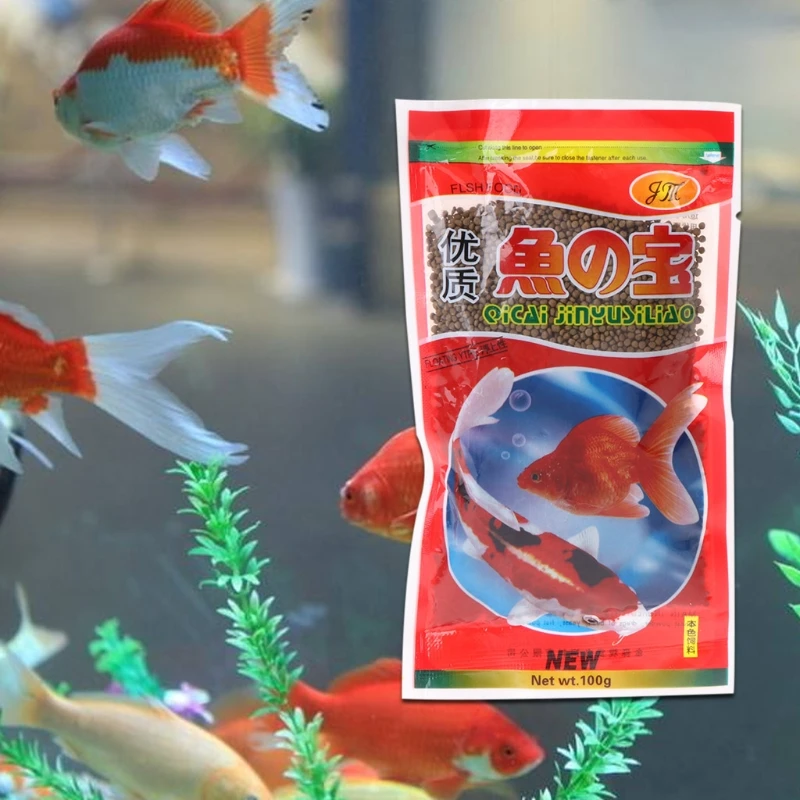3/1 Stück Yu Zhi Bao Hochwertiges Goldfischfutter 100g - Nahrhaftes Fischfutter für Goldfische & Koi, Neue Verpackung Aquarium-Fischzubehör – Detail 1