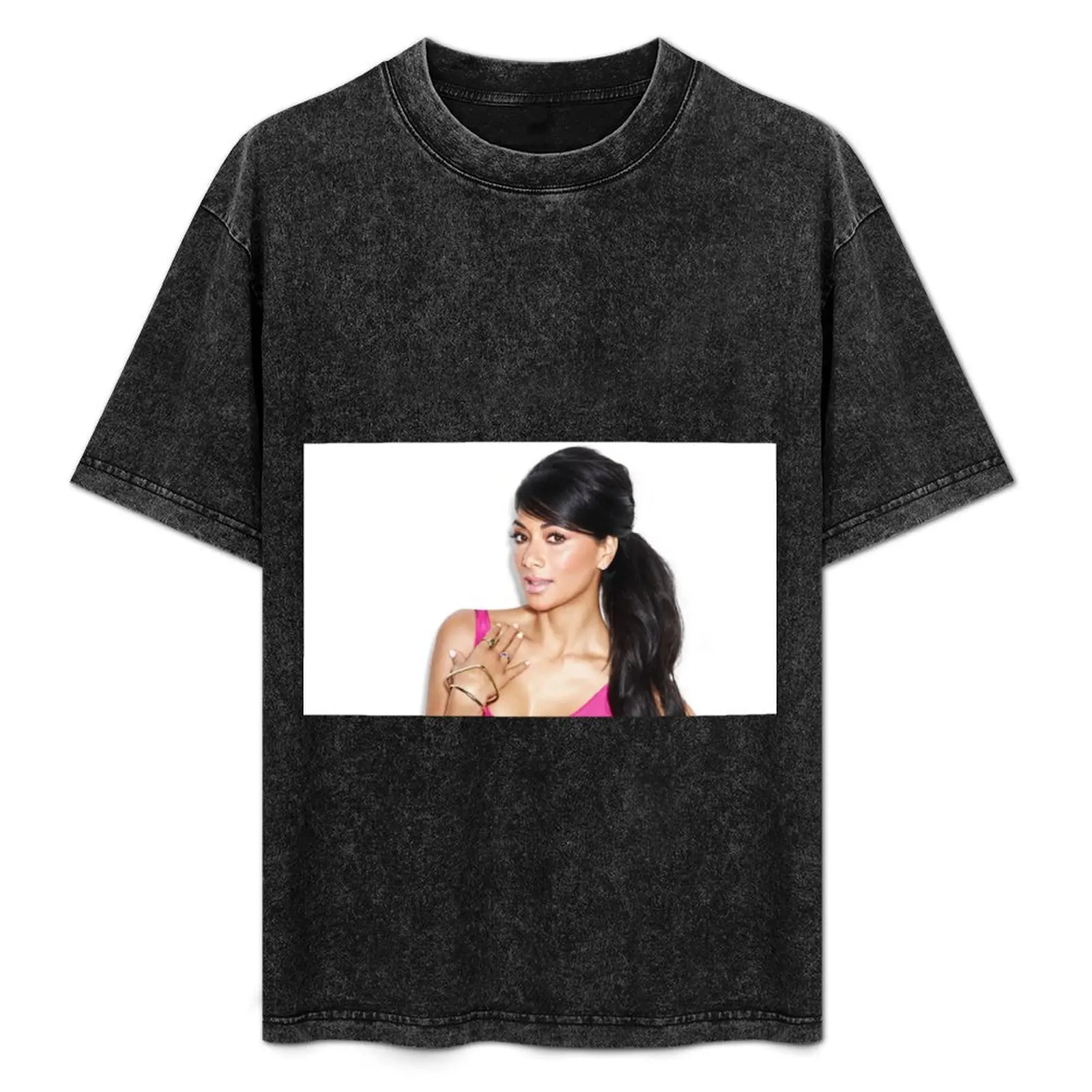 Nicole Scherzinger T-Shirt Classic Crew Neck Cotton T-Shirt