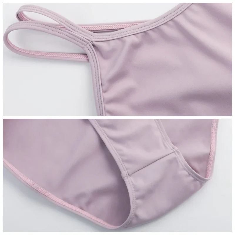 Women Ballet Leotards Double Straps Dance Bodysuit Girls Adult Dance Camisole Ballet Dancewear Resilient Gymnastics Leotards