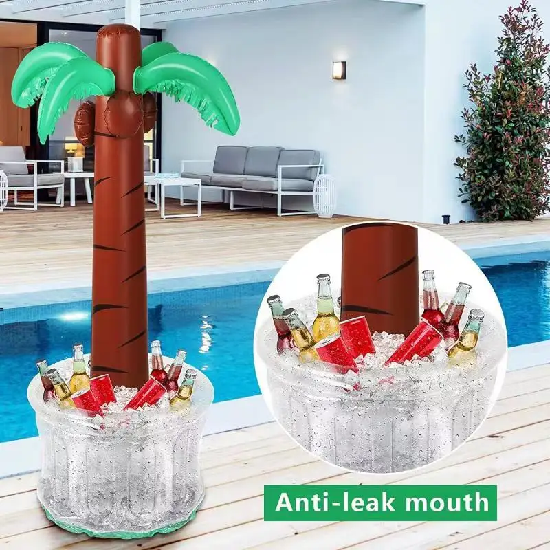 150CM PVC Inflatable Beverage Rack Ice Bucket Drink Holder Dining Plate for Water Sports and Parties Swimming Pool Flotador Toy