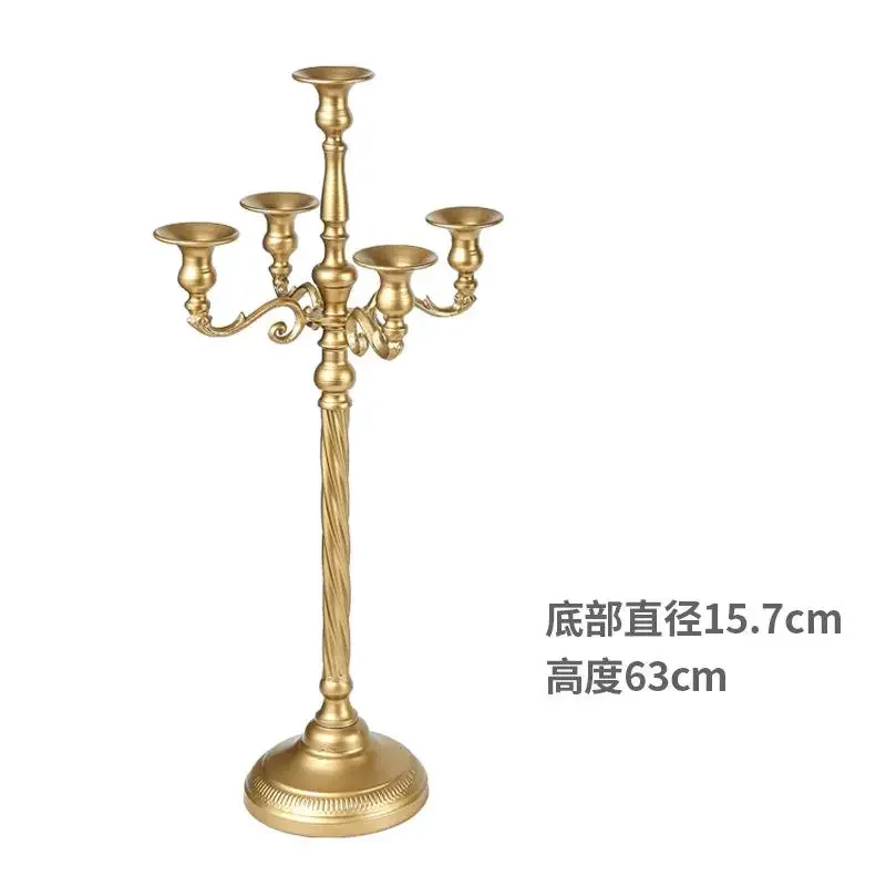 Metalen Kandelaar voor Bruiloft Tafeldecoratie Kandelaar Goud Wit Zilver 5 Armen 63 cm 73 cm 89 cm