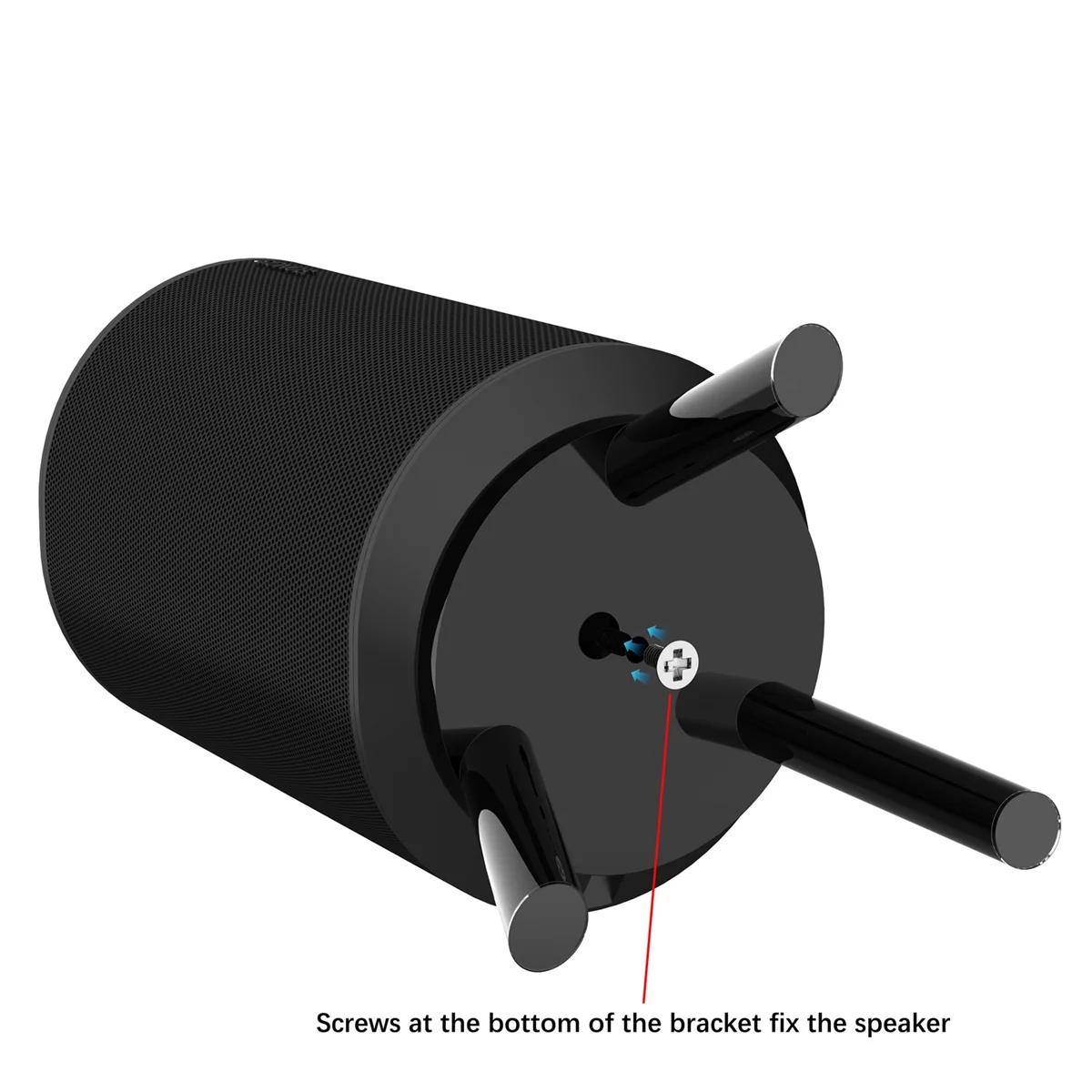 Suporte de mesa para sonos era 100, alto-falante de som, rack de metal resistente, acessórios de alto-falante, preto jdj