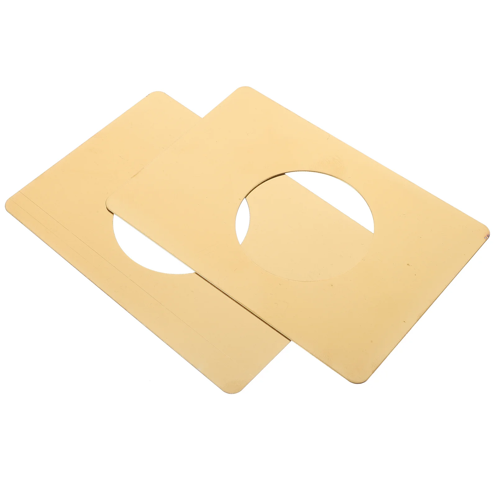 2 قطعة غطاء فتحة المقبض من الفولاذ المقاوم للصدأ لتعزيز إصلاح القفل، أغطية ألواح ديدبولت، لوحات إضراب الباب، الباب الأمامي #2