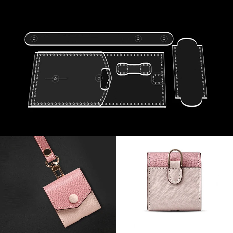 

YOMDID 5 шт., кожаный акриловый шаблон ручной работы, органайзер для наушников, сумка, трафарет, сделай сам, форма для изготовления кошелька, кожаные принадлежности для рукоделия