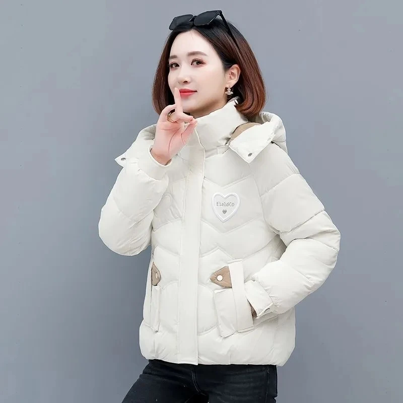 2024 NEW Down Cotton-Padded Coat Women Autumn Winter  Parkas Loose Warm Cotton Padded Jacket Hooded Outwear Ladies Fashion Tops