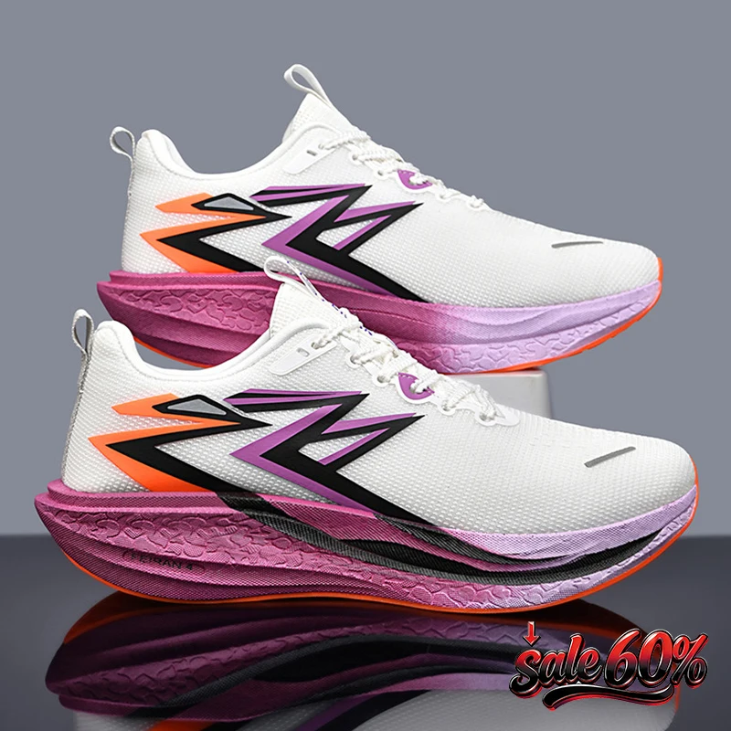 2026 Men Full Carbon Plate Marathon Running Sneakers Shock Absorb Trainer Jogging Race Outdoor Athletic Sport Tennis Footwear