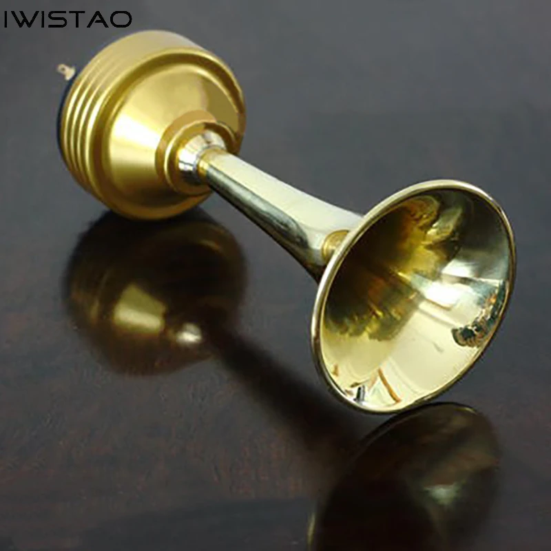 

IWISTAO Long 3 Inch Super Tweeter Copper Horn 1 Pair Trumpet Flower Silk Membrane Film Bullet Driver 6Ω 20W 91dB