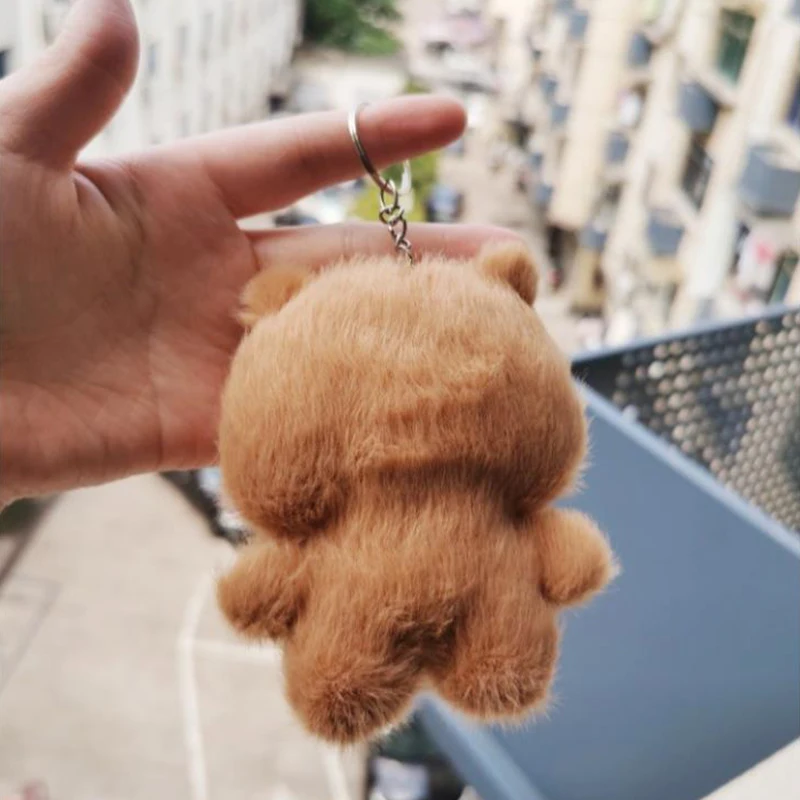 Capibara de dibujos animados muñeco de peluche juguete llavero colgante mochilas colgantes decoración regalos